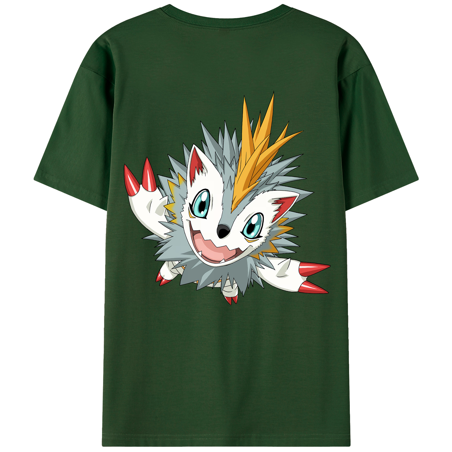 （画像用） Digimon デジタルモンスター/デジモン 綿100％半袖Tシャツ（背面プリント）
